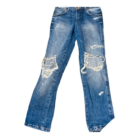 Zara distressed straight leg jeans - Picture 6 of 6